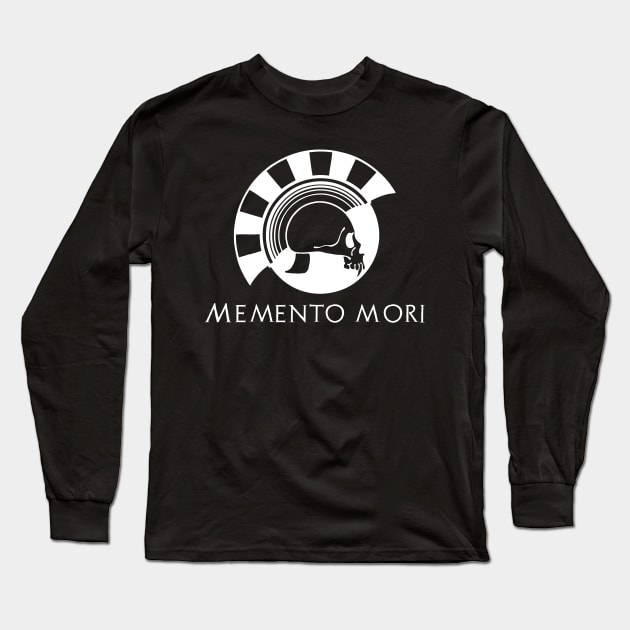 Memento Mori - Stoic Philosophy Latin Saying - Stoicism Long Sleeve T-Shirt by Styr Designs